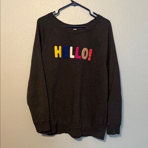 Old Navy Black Sweatshirt with Vibrant Design